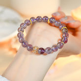 Natural Romantic Amethyst Single Circle Bracelet - Wisdom & Spirit